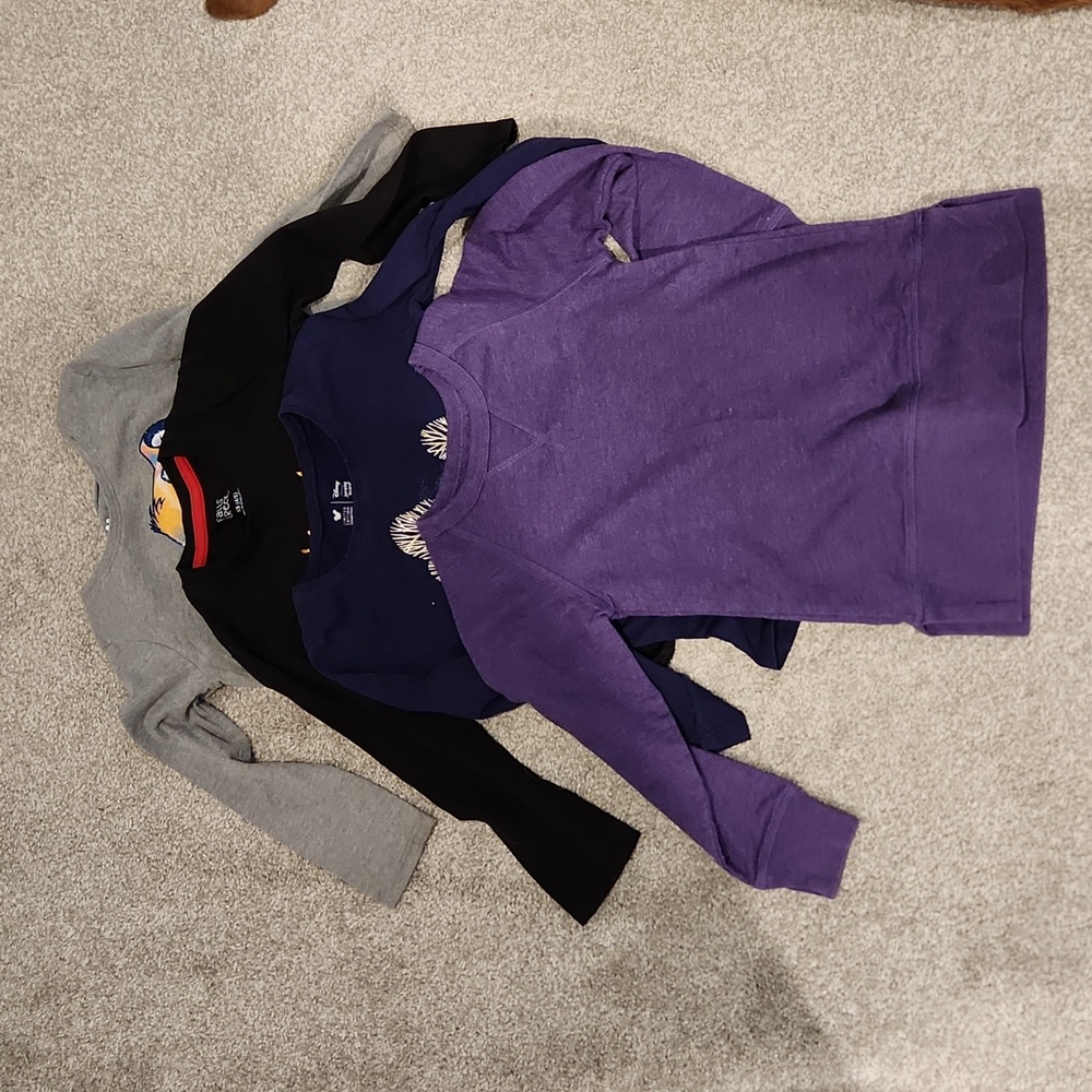 Bundle of girls long sleeve shirts